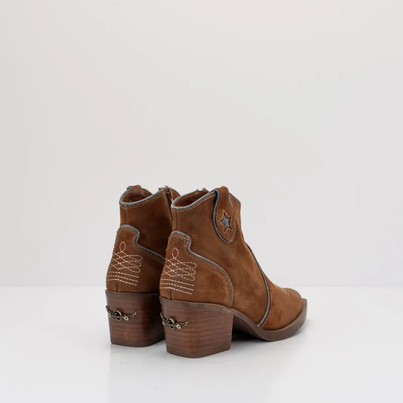 Mujer NEMONIC Botines-BOTIN - - ATLANTA 2273 GRAS TABACO