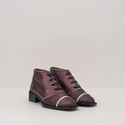 Mujer NEMONIC Botines-BOTIN - - BOHEME 2225 GLITTER BURDEOS