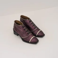 Mujer NEMONIC Botines-BOTIN - - BOHEME 2225 GLITTER BURDEOS
