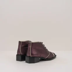 Mujer NEMONIC Botines-BOTIN - - BOHEME 2225 GLITTER BURDEOS