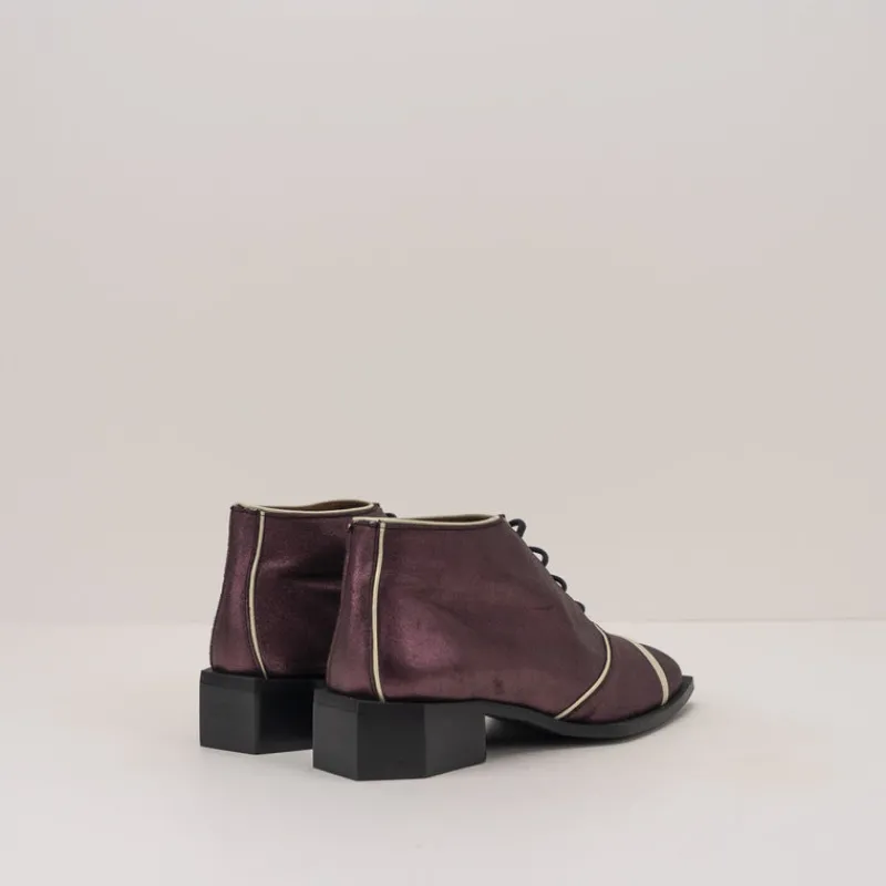 Mujer NEMONIC Botines-BOTIN - - BOHEME 2225 GLITTER BURDEOS