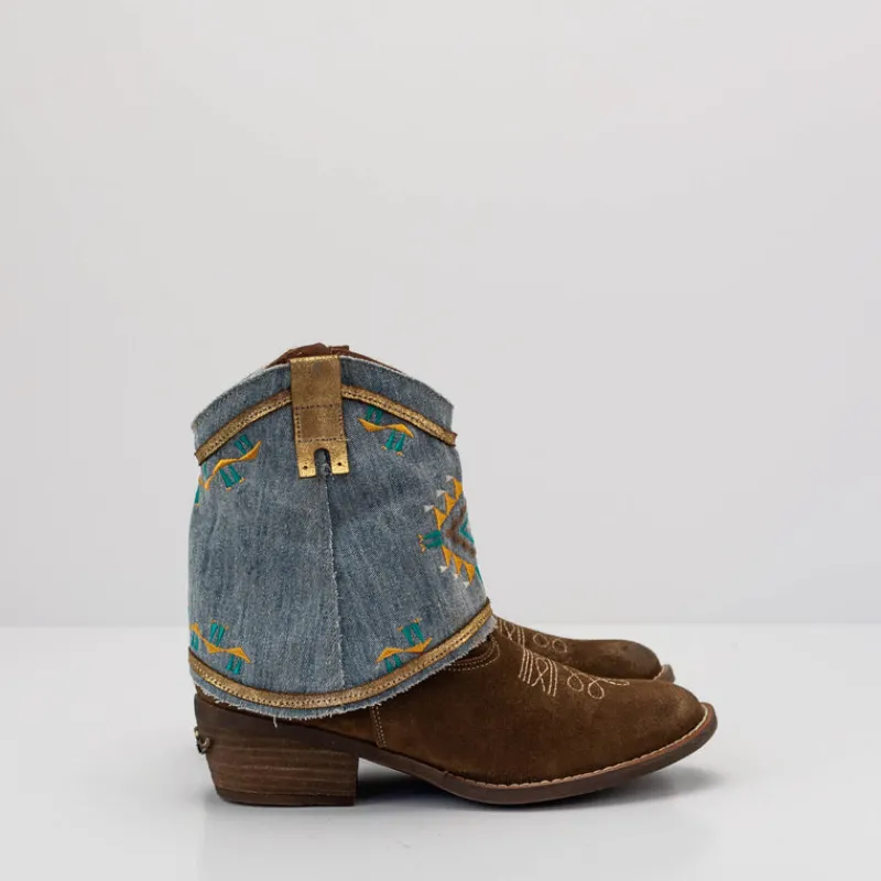 Mujer NEMONIC Botines-BOTIN - - IKA 2377 VOLEY TABACO
