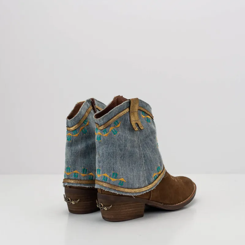 Mujer NEMONIC Botines-BOTIN - - IKA 2377 VOLEY TABACO
