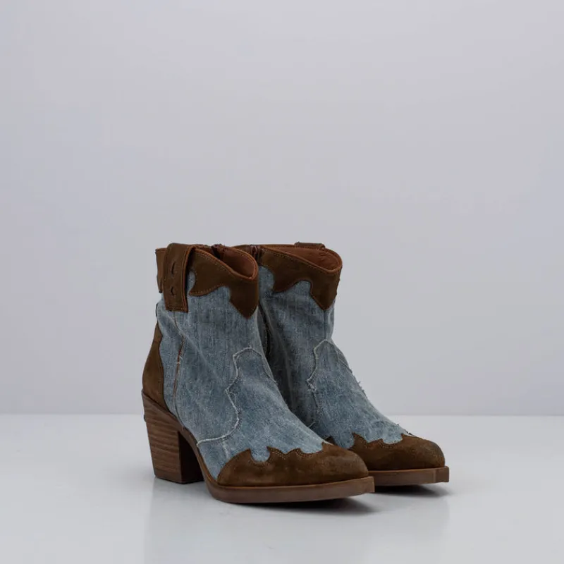 Mujer NEMONIC Botines-BOTIN - - KANSAS 2018 VOLEY TABACO