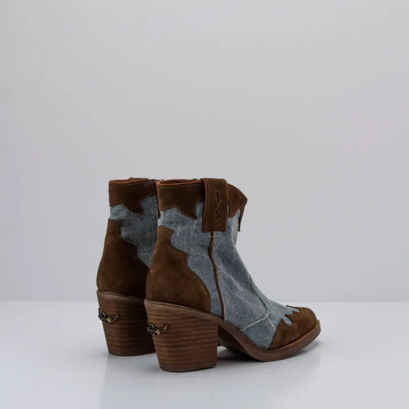 Mujer NEMONIC Botines-BOTIN - - KANSAS 2018 VOLEY TABACO