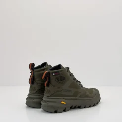 Mujer PALLADIUM Botines-BOTIN - - PALLARIDER CUFF WATERPROOF OLIVE NIGHT MUJER
