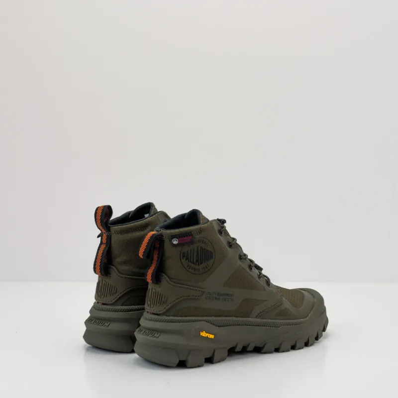 Mujer PALLADIUM Botines-BOTIN - - PALLARIDER CUFF WATERPROOF OLIVE NIGHT MUJER