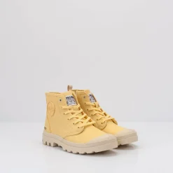 Mujer PALLADIUM Botines-BOTIN - - PAMPA HI ZIP ORGANIC YELLOW CREME