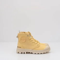 Mujer PALLADIUM Botines-BOTIN - - PAMPA HI ZIP ORGANIC YELLOW CREME