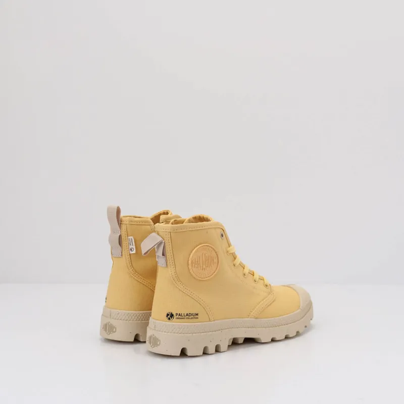 Mujer PALLADIUM Botines-BOTIN - - PAMPA HI ZIP ORGANIC YELLOW CREME