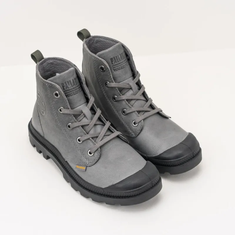 Mujer PALLADIUM Botines-BOTÍN - - PAMPA HI ESS LEATHER WP+ CLOUDBURST