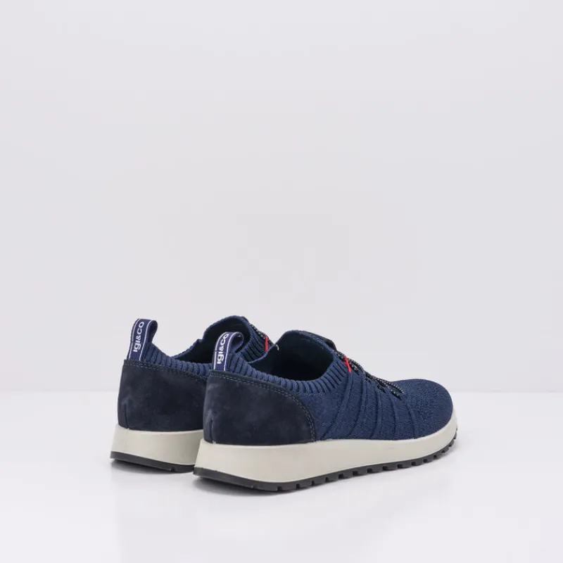 Hombre IGIu0026CO Zapatillas Deportivas-DEPORTIVO - IGI&CO - UOMO FLYKNIT BLUE