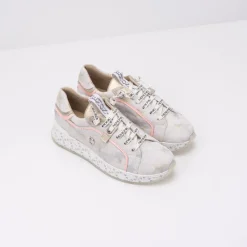 Mujer NEMONIC Zapatillas Deportivas-DEPORTIVO - - BRONX 2317 STAR PLATINO GLITTER HIELO