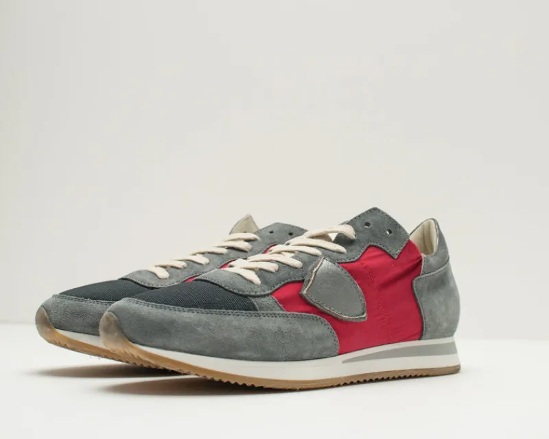 Hombre PHILIPPE MODEL Zapatillas Deportivas-DEPORTIVO - - TRLU RX12 TROPEZ L U RUN AVION ROUGE