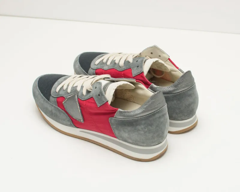 Hombre PHILIPPE MODEL Zapatillas Deportivas-DEPORTIVO - - TRLU RX12 TROPEZ L U RUN AVION ROUGE