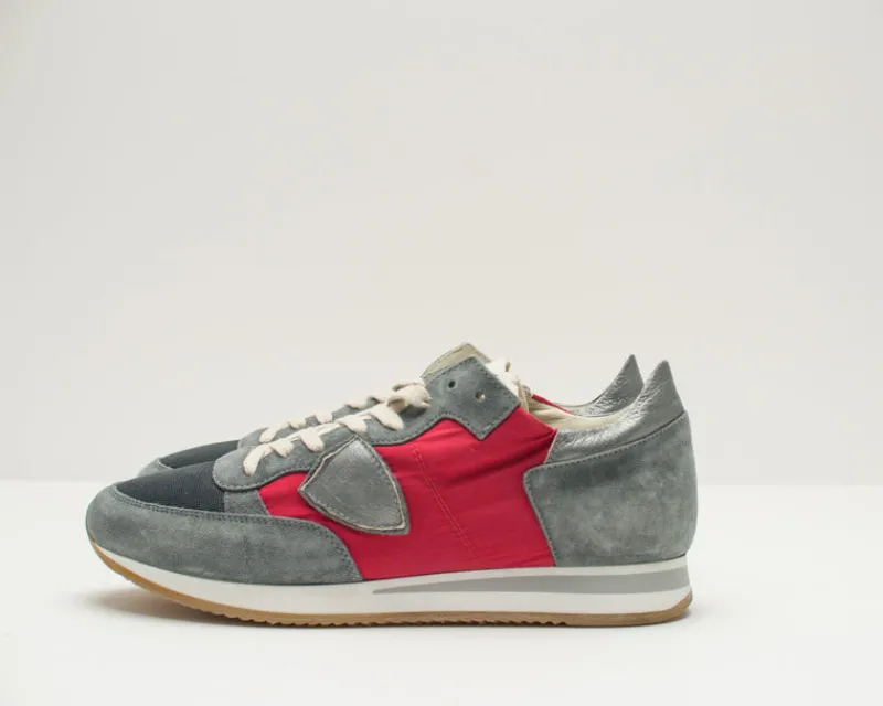 Hombre PHILIPPE MODEL Zapatillas Deportivas-DEPORTIVO - - TRLU RX12 TROPEZ L U RUN AVION ROUGE