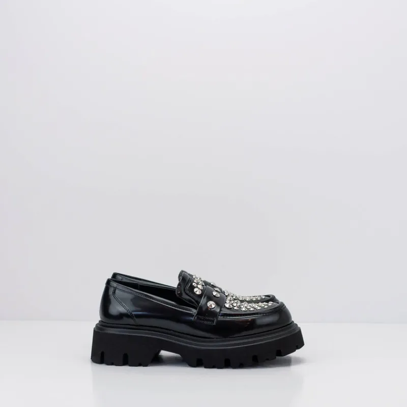Mujer STRATEGIA Mocasines-MOCASIN - - A5508-T BELT NERO