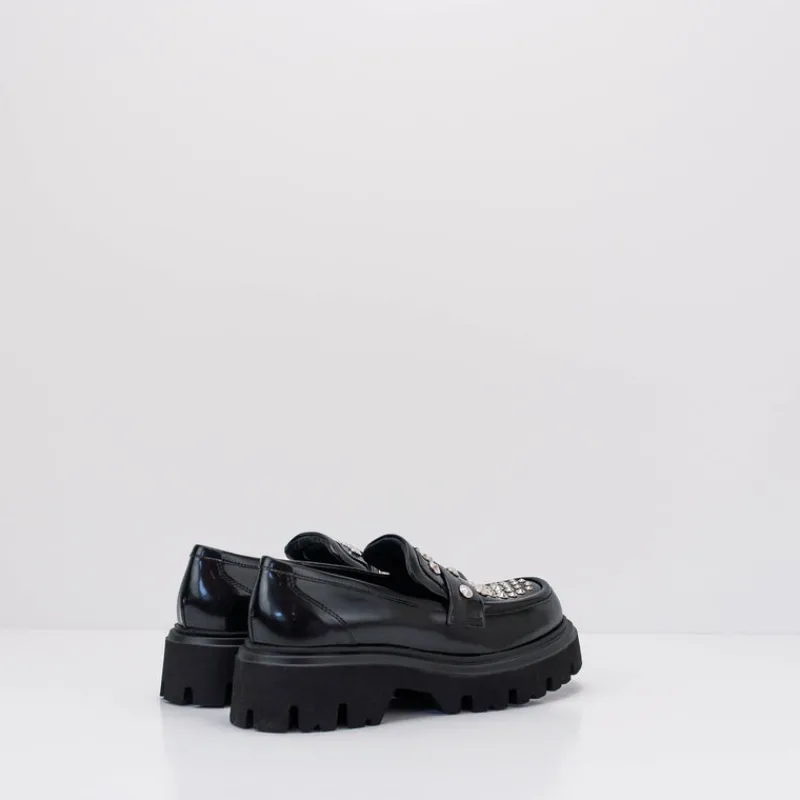 Mujer STRATEGIA Mocasines-MOCASIN - - A5508-T BELT NERO
