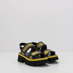 Mujer HOMERS Sandalias-SANDALIA - - 21321 NYLON GOLD GREEN