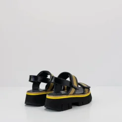 Mujer HOMERS Sandalias-SANDALIA - - 21321 NYLON GOLD GREEN