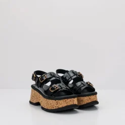 Mujer HOMERS Sandalias-SANDALIA - - 21438 REVERSE VERNICE BLACK