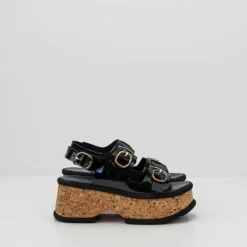 Mujer HOMERS Sandalias-SANDALIA - - 21438 REVERSE VERNICE BLACK