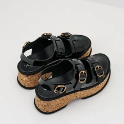 Mujer HOMERS Sandalias-SANDALIA - - 21438 REVERSE VERNICE BLACK
