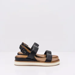 Mujer INUOVO Sandalias-SANDALIA - - CUÑA NEGRA 113057