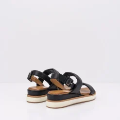 Mujer INUOVO Sandalias-SANDALIA - - CUÑA NEGRA 113057