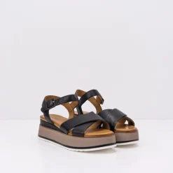 Mujer INUOVO Sandalias-SANDALIA - - PLATAFORMA NEGRA 983004N
