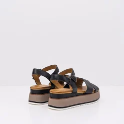Mujer INUOVO Sandalias-SANDALIA - - PLATAFORMA NEGRA 983004N