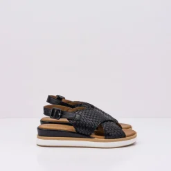 Mujer INUOVO Sandalias-SANDALIA - - TRENZADA NEGRA 113050N