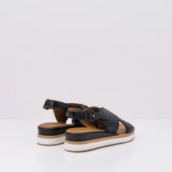Mujer INUOVO Sandalias-SANDALIA - - TRENZADA NEGRA 113050N