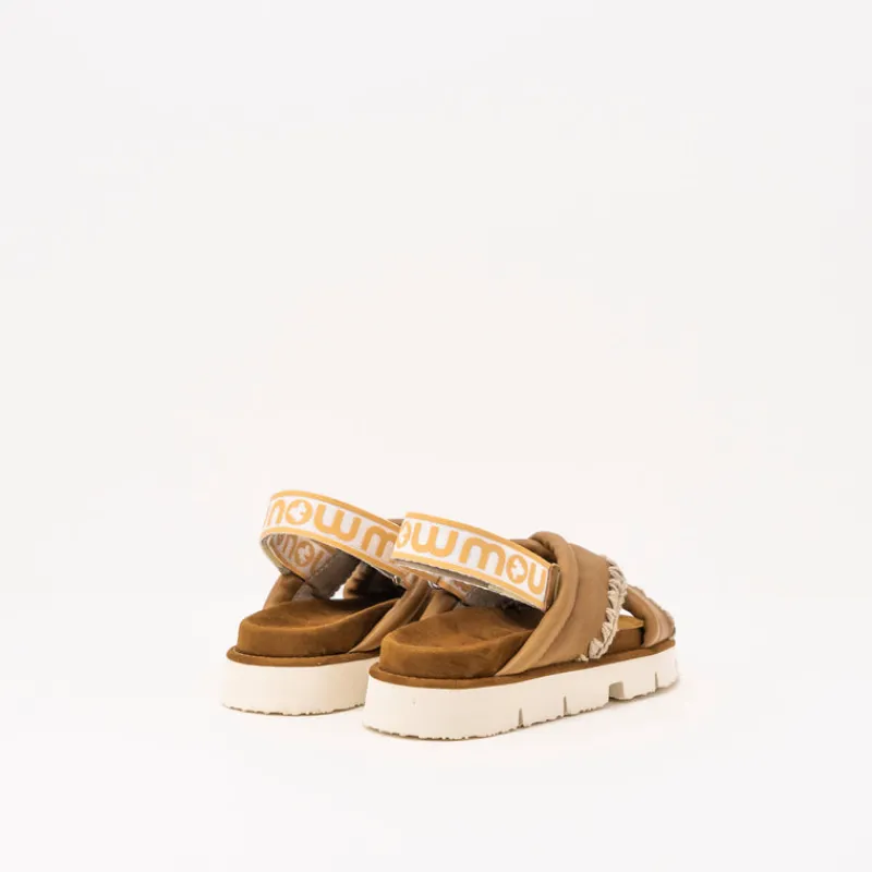 Mujer MOU Sandalias-SANDALIA - - BIO CRISS CROSS COGNAC 461004C