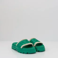 Mujer MOU Sandalias-SANDALIA - - EVA ONE PIECE SLIDE VIRDINIAN GREEN MU.SW661000N