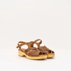 Mujer NAGUISA Sandalias-SANDALIA - - CALIZA MARRON
