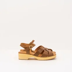 Mujer NAGUISA Sandalias-SANDALIA - - CALIZA MARRON
