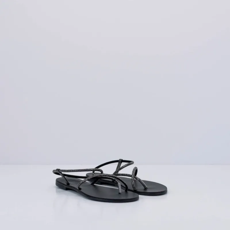 Mujer NICOLAS LAINAS Sandalias-SANDALIA - - CRYSTAL BLACK