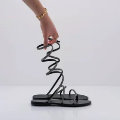 Mujer NICOLAS LAINAS Sandalias-SANDALIA - - CRYSTAL BLACK
