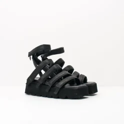 Mujer PURO-SECRET Sandalias-SANDALIA - PURO SECRET - HIGH 5 BABY CALF MATT SO BLACK