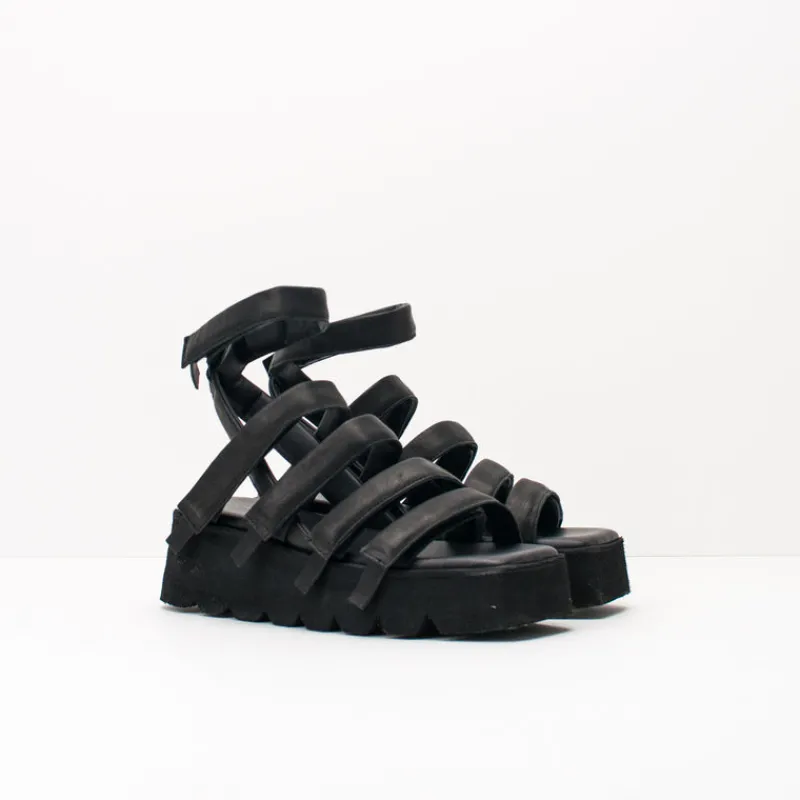 Mujer PURO-SECRET Sandalias-SANDALIA - PURO SECRET - HIGH 5 BABY CALF MATT SO BLACK