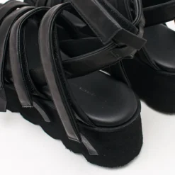 Mujer PURO-SECRET Sandalias-SANDALIA - PURO SECRET - HIGH 5 BABY CALF MATT SO BLACK