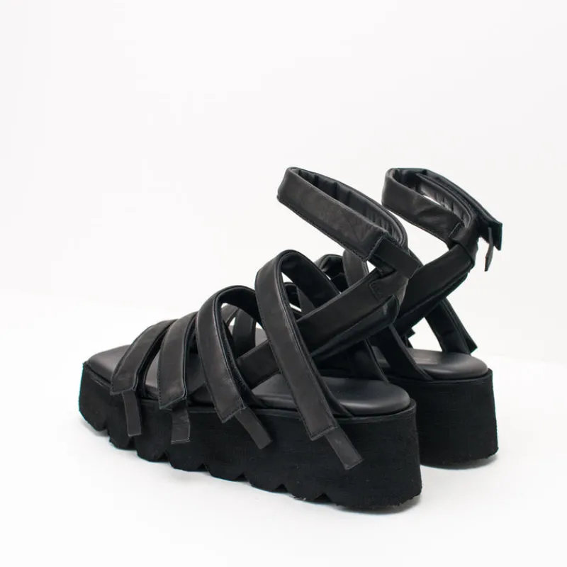 Mujer PURO-SECRET Sandalias-SANDALIA - PURO SECRET - HIGH 5 BABY CALF MATT SO BLACK