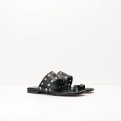 Mujer SEIALE Sandalias-SANDALIA - - FEIXE PLANA NEGRA