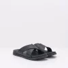 Hombre UGG Sandalias-SANDALIA - - WAINSCOTT SLIDE BLACK LEATHER