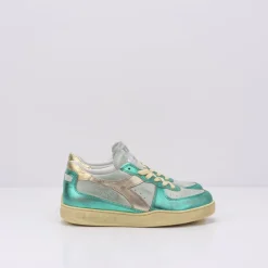 Mujer DIADORA - HERITAGE Zapatillas Deportivas-ZAPATILLA - DIADORA HERITAGE - MI BASKET LOW METAL PIGSKIN USED WN BLUE SEA 179535 01 65175