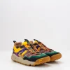 Hombre FLOWER MOUNTAIN Zapatillas Deportivas-ZAPATILLA - - IWANO 2 UNI SUEDE NYLON BLACK COGNAC YELLOW