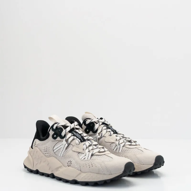 Mujer FLOWER MOUNTAIN Zapatillas Deportivas-ZAPATILLA - - TIGER HILL UNI SUEDE NYLON MESH OFF WHITE