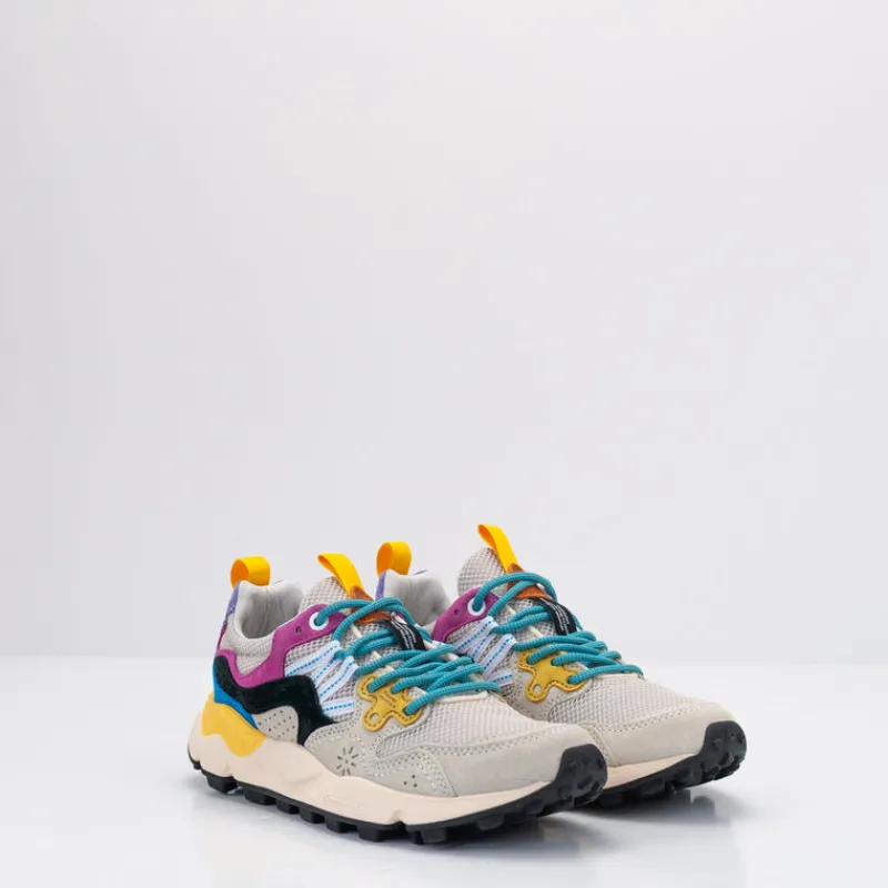 Mujer FLOWER MOUNTAIN Zapatillas Deportivas-ZAPATILLA - - YAMANO 3 UNI SUEDE RETE MILK BEIGE