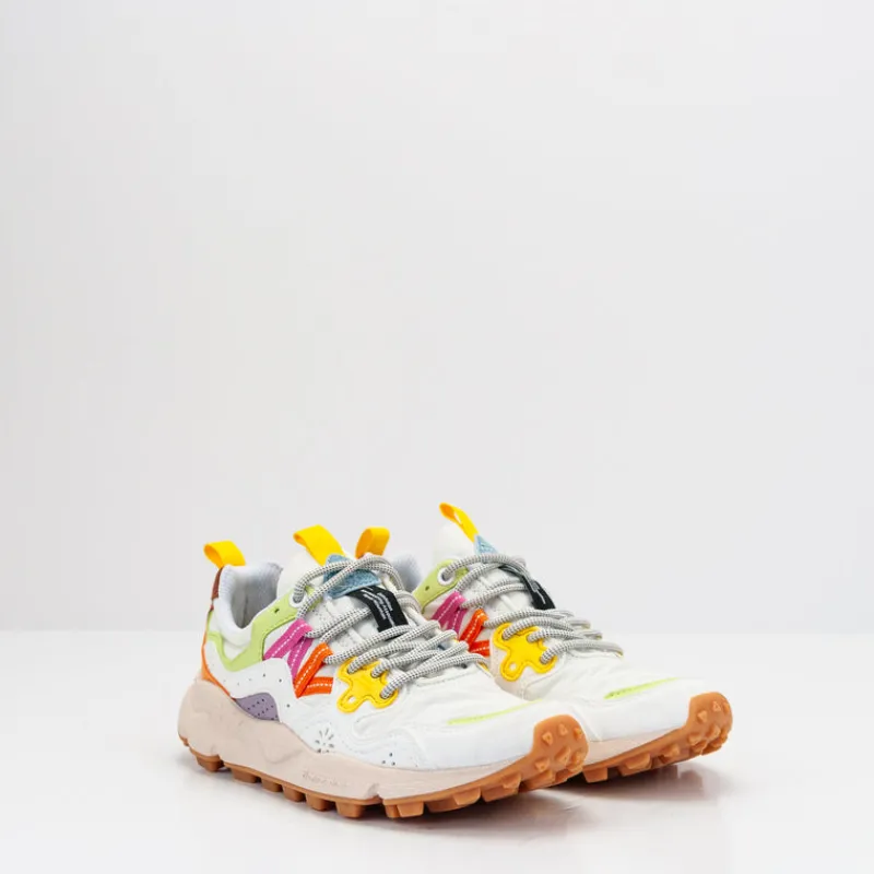 Mujer FLOWER MOUNTAIN Zapatillas Deportivas-ZAPATILLA - - YAMANO 3 WOMAN LAISO ECO SUEDE ECO NYLON WHITE MULTI